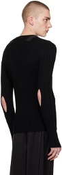 Helmut Lang Black Cutout Sweater