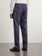 Rubinacci - Straight-Leg Linen Trousers - Blue