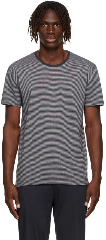 Photo: Paul Smith Grey & Navy Organic Cotton Stripe T-Shirt