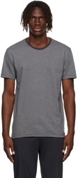 Paul Smith Grey & Navy Organic Cotton Stripe T-Shirt