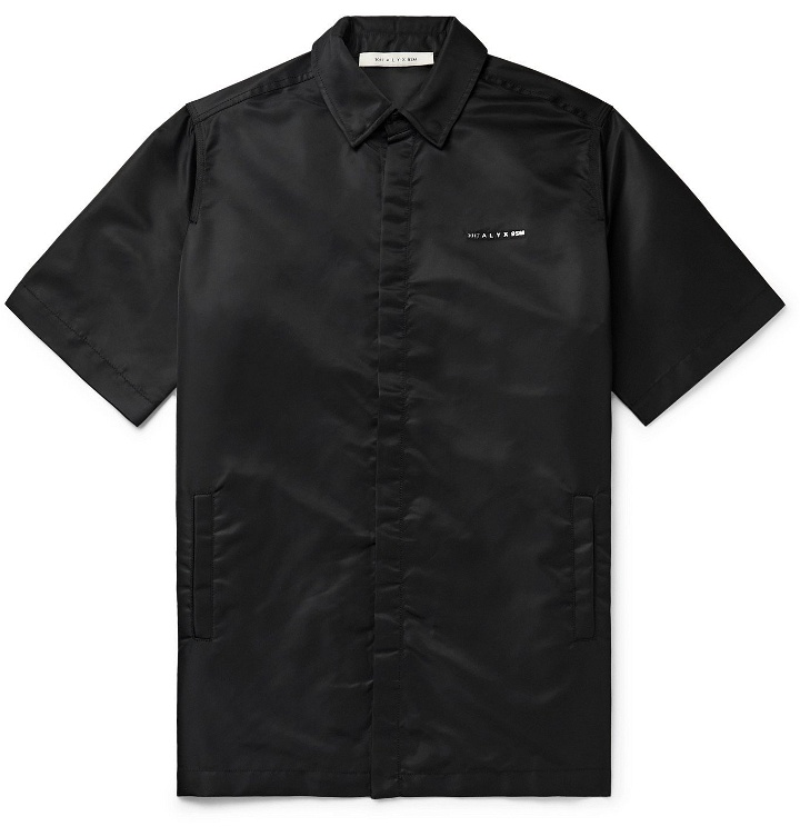 Photo: 1017 ALYX 9SM - Webbing-Trimmed Logo-Appliquéd Nylon Shirt - Black