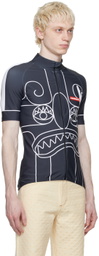 Charles Jeffrey Loverboy Navy Cycling Turtleneck