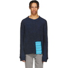 Eckhaus Latta Blue Scrubbie Sweater