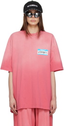 VETEMENTS Pink 'My Name Is' T-Shirt