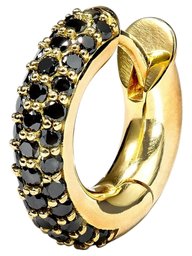 Photo: Spinelli Kilcollin 18K Yellow Gold Macro Diamond Single Hoop Earring