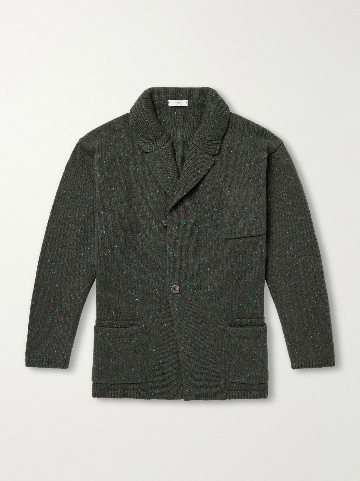 Inis Meáin - Wool and Cashmere-Blend Cardigan - Green
