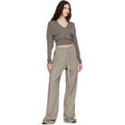 Rick Owens Taupe Tower Dietrich Drawstring Lounge Pants