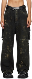 Balenciaga Black Super Destroyed Jeans