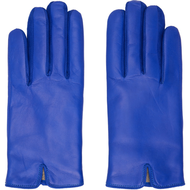 Photo: Handsome Stockholm SSENSE Exclusive Navy Essentials Gloves