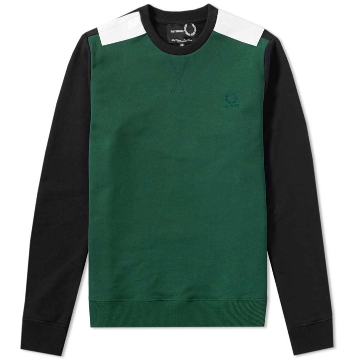 Photo: Fred Perry x Raf Simons Tape Detail Sweat Green