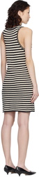 ANINE BING Black & Off-White Arie Minidress