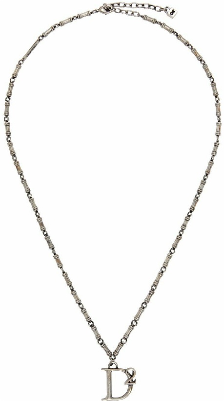 Photo: Dsquared2 Silver D2 Statement Necklace