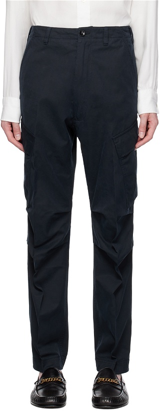 Photo: TOM FORD Navy Cuffed Cargo Pants