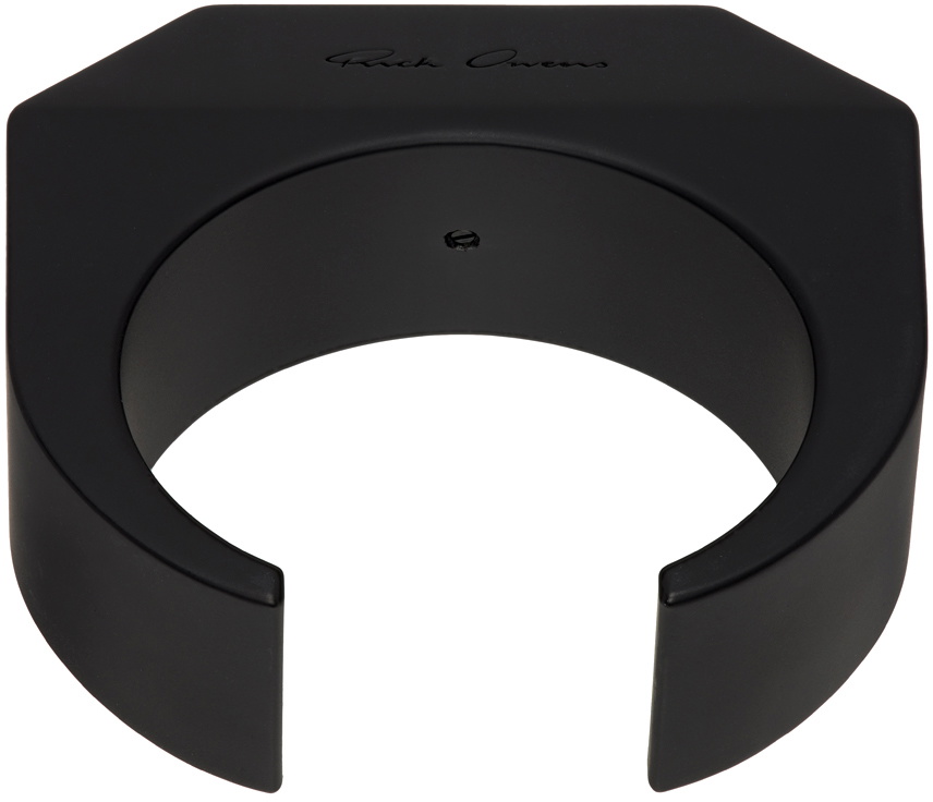 Rick Owens Black Performa Cuff Bracelet Rick Owens