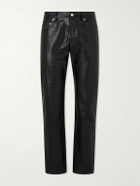 Enfants Riches Déprimés - Tommy Tonsil Straight-Leg Leather Trousers - Black