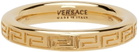 Versace Gold Engraved Greek Key Ring