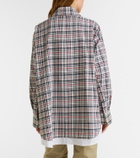 Victoria Beckham Checked oversized cotton and wool jacket