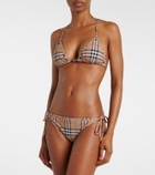 Burberry Burberry Check triangle bikini