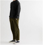 Nudie Jeans - Lukas Logo-Appliquéd Organic Fleece-Back Cotton-Jersey Sweatshirt - Black