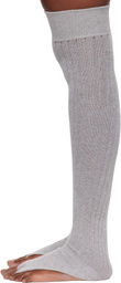 Julie Kegels Gray Thong Socks