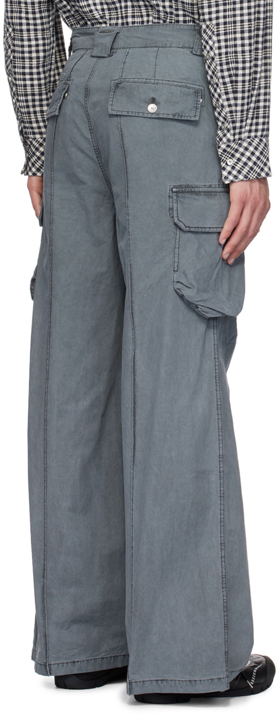 C2H4 Gray Weathering Volume Cargo Pants