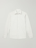 De Petrillo - Striped Cotton-Poplin Shirt - White