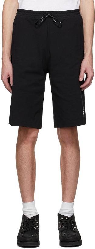 Photo: Etro Black Jersey Logo Shorts
