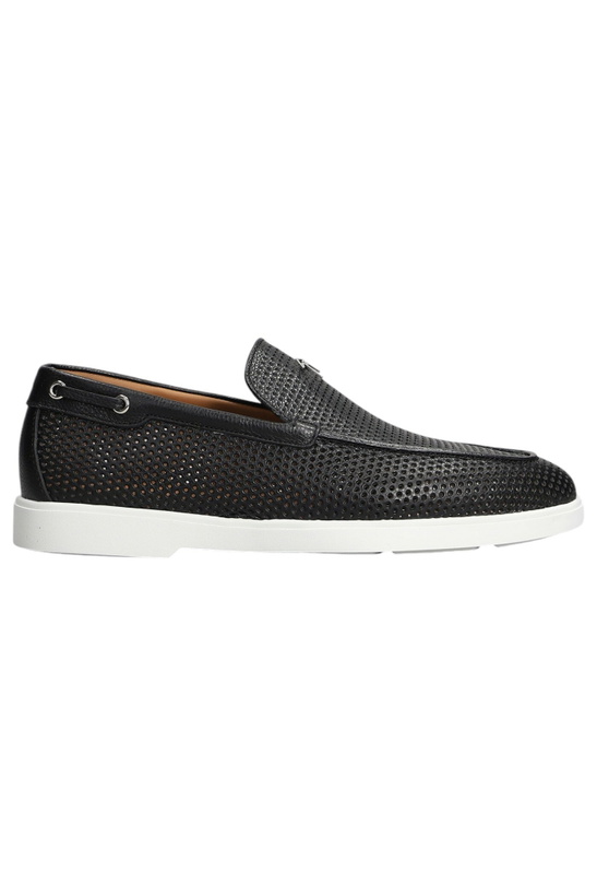 Photo: Giuseppe Zanotti Jourdain Loafers In Black Leather