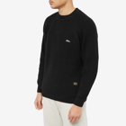 Advisory Board Crystals Men's 123 Ribbed Crew Sweat in Anthracite Black