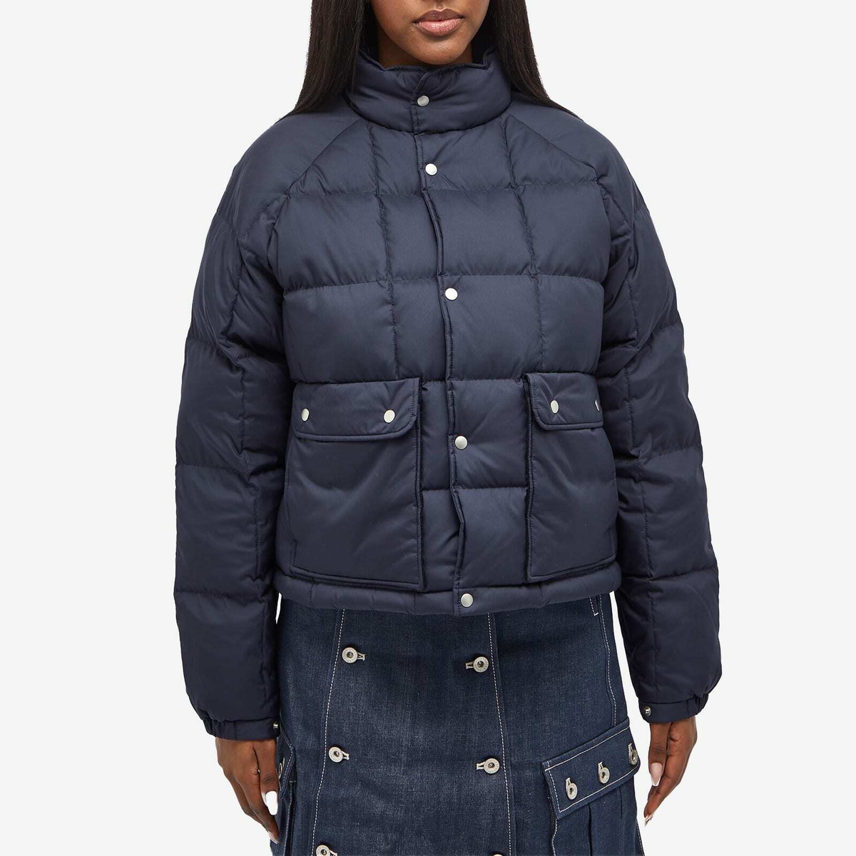 Beams Boy Women's Stand Down Jacket in Navy