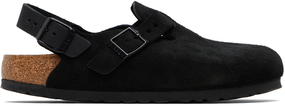 Birkenstock Black Narrow Tokio Slip-on Loafers