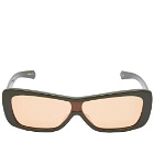 Flatlist x Veneda Carter Disco Sunglasses in Army Green