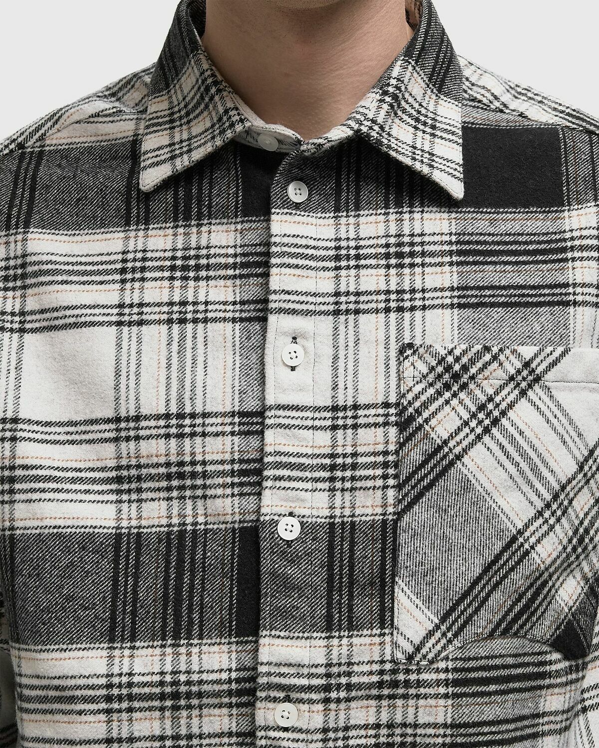 Reternity CREATIVE DEPT LOGO FLANNEL Black Mens Longsleefe