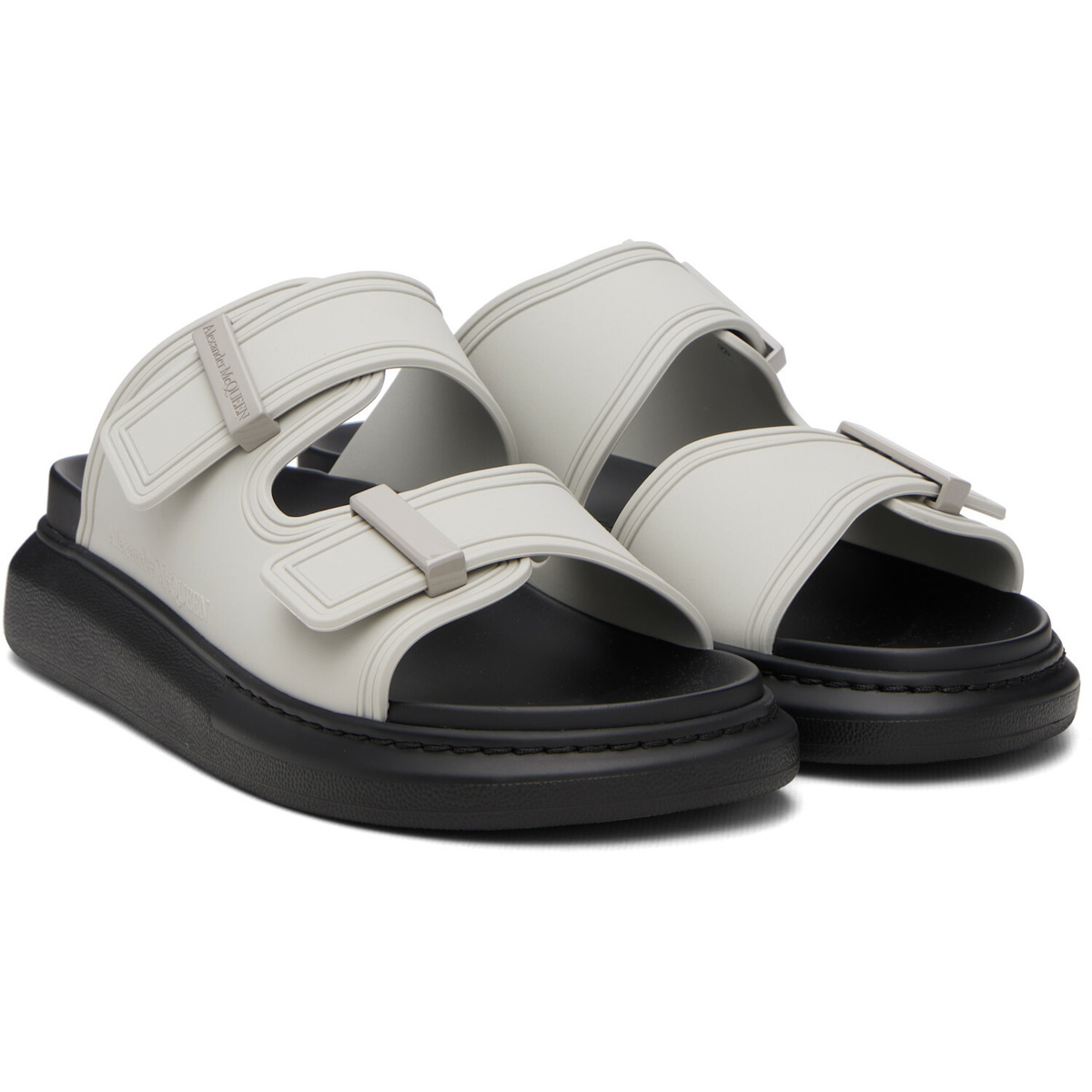 McQueen Gray Hybrid Slides