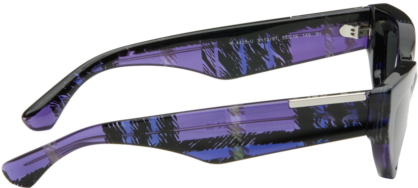 Burberry Purple Check Cat-Eye Sunglasses