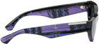 Burberry Purple Check Cat-Eye Sunglasses