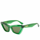 Bottega Veneta Eyewear Women's Bottega Veneta BV1101S Sunglasses in Green