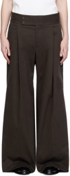 Dolce&Gabbana Brown Pleated Trousers