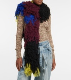 The Attico - Textured wool-blend scarf