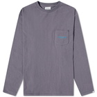 thisisneverthat Men's Long Sleeve L-Logo Pocket T-Shirt in Grey