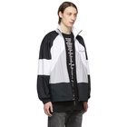 Vetements Black and White Cotton Track Jacket