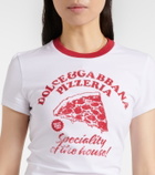 Dolce&Gabbana Printed cotton-blend jersey T-shirt