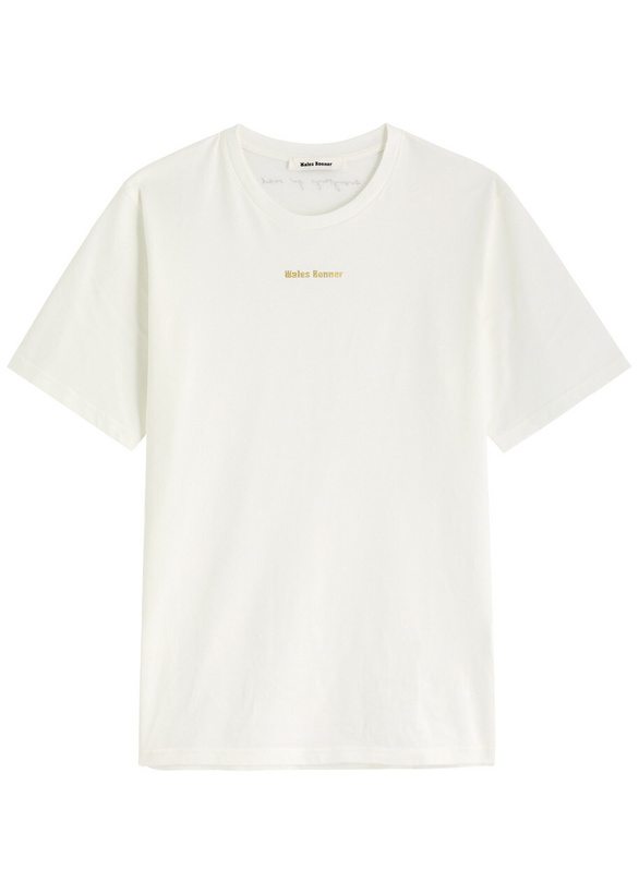 Photo: Wales Bonner Logo-print Cotton T-shirt Ivory