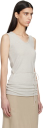 LE17SEPTEMBRE Gray Long Scoop Sleeveless Tank Top