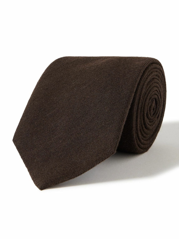 Photo: Mr P. - 8cm Wool and Silk-Blend Twill Tie