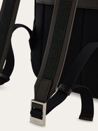 Ferragamo Mens Canvas backpack in Green
