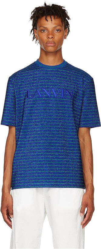 Photo: Lanvin Blue Viscose T-Shirt