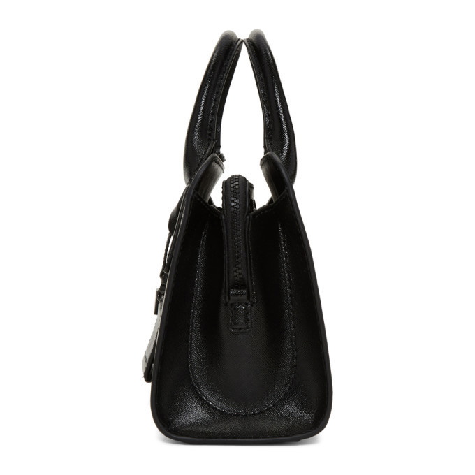 Marc Jacobs Little Big Shot Leather Tote - Black In Black/gazelle