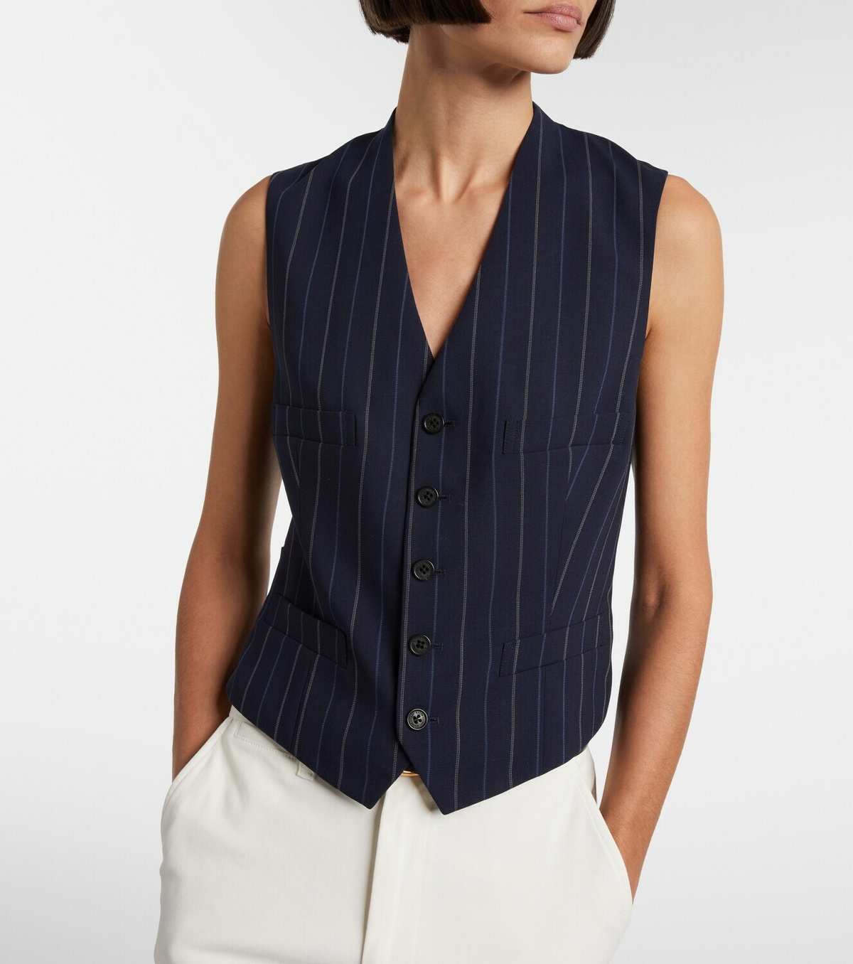 Ralph Lauren Collection Striped wool vest