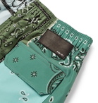 AMIRI - Mid-Length Bandana-Print Swim Shorts - Green